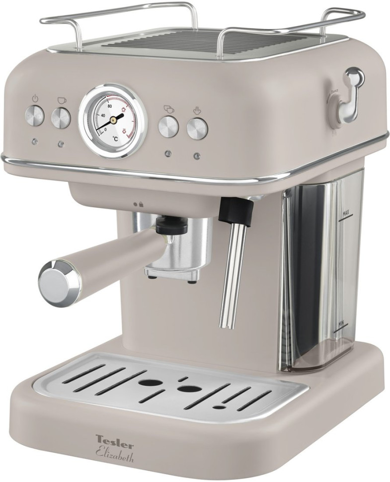 Рожковая кофеварка Tesler ECM-245 sand grey