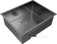 Кухонная мойка Paulmark NEXT 74 UNI PM215444-GM (черный/вороненая сталь)