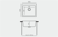 Кухонная мойка Tolero R-111 (платина)