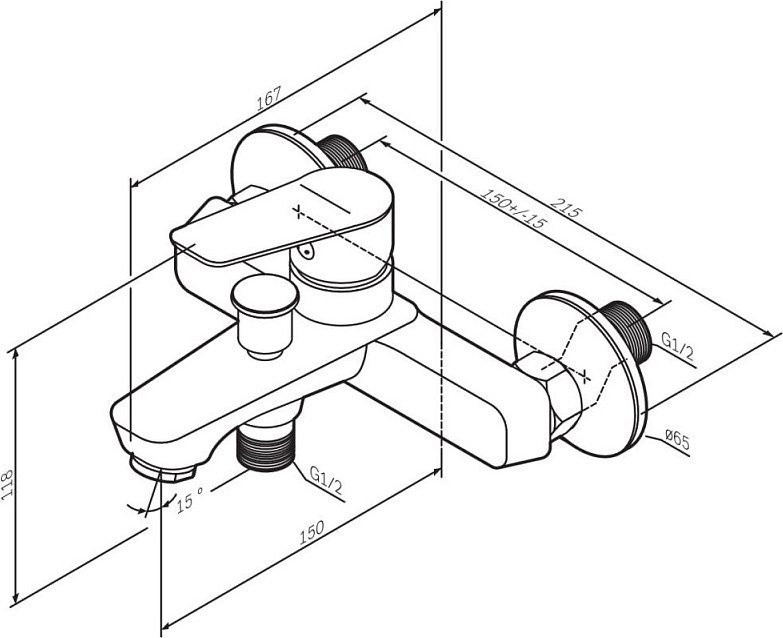 Смеситель Am.Pm Crave F9C10000