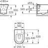 Унитаз Roca Nexo Clean Rim A34664L000