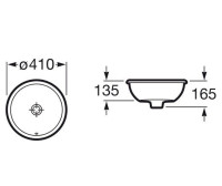 Умывальник Roca Foro 41x41 (A327884000)