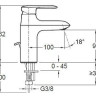 Смеситель Jacob Delafon Kumin E98827-CP