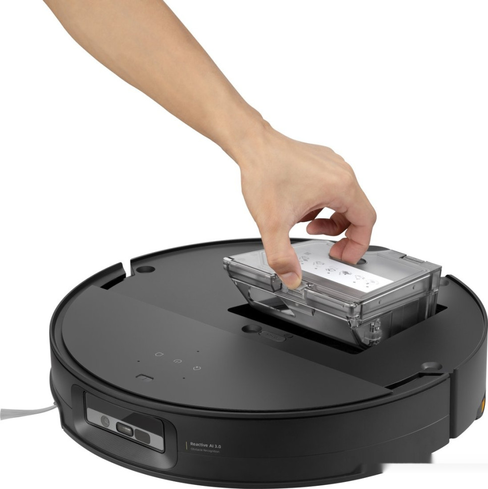 Робот-пылесос Roborock Robotic Vacuum Cleaner+Empty Wash Fill Dock S9 MaxV Ultra S90VER S9MVU52-02 (с русской озвучкой, черный)