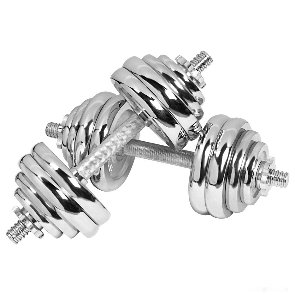 Гантели с грифом для штанги Alpin DB-30кг