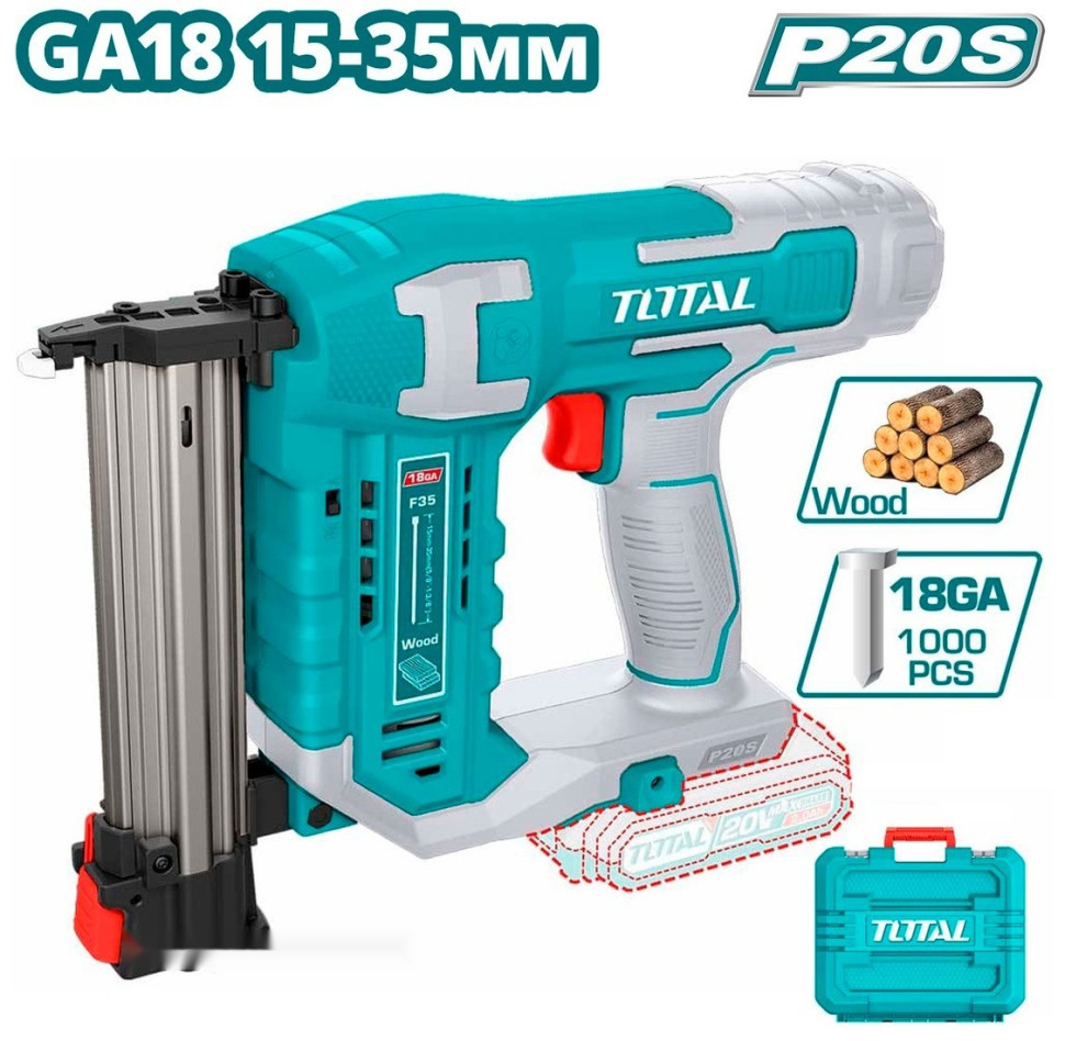 Гвоздезабиватель Total TCBNLI3505 (без АКБ, кейс)