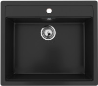 Кухонная мойка Ulgran U-104 344 (УЛЬТРА-ЧЕРНЫЙ)