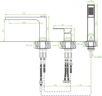 Смеситель Laveo Kvadrato BLQ 713D