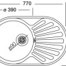 Кухонная мойка Kromevye EC 259 D