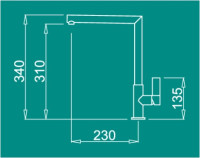 Смеситель Elleci Ares K86 Kuro Black