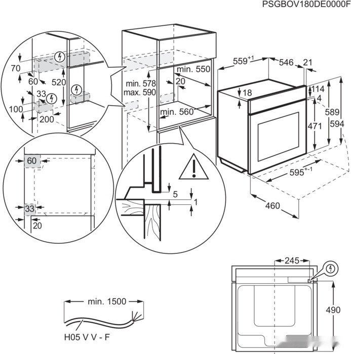 Духовой шкаф Electrolux KOAAS31CX