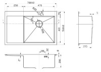 Кухонная мойка Zorg PVD SZR 7851 R BRONZE