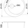 Кухонная мойка БелЭворс Ring (антрацит)