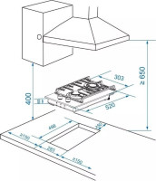 Варочная панель Zorg HAG31 FDW black