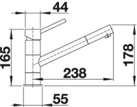 Смеситель Blanco Kano (хром)