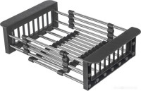 Кухонная мойка Saniteco 5050 Nano (с сифоном, дозатором и коландером)