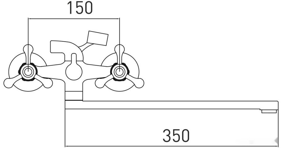 Смеситель Gross Aqua Yota 7088039С-35L(F)