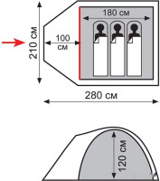Палатка Totem Indi 3 V2