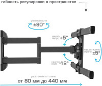 Кронштейн Kromax Corbel-10 (темно-серый)