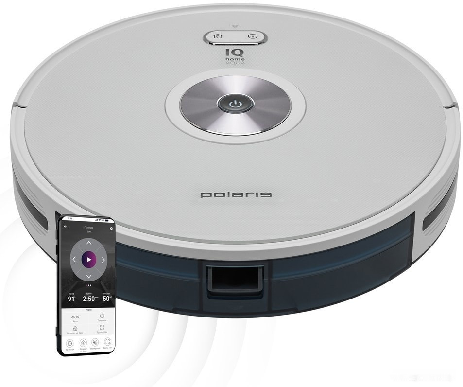 Робот-пылесос Polaris PVCR 3200 IQ Home Aqua (белый)