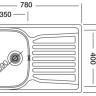 Кухонная мойка Kromevye EC 163 D