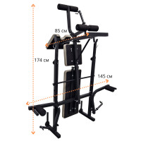 Силовая скамья Atlas Sport AS-1070 Grey