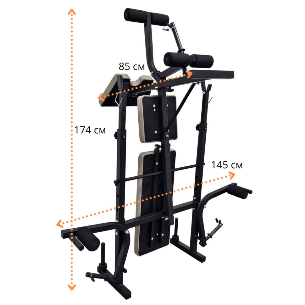 Силовая скамья Atlas Sport AS-1070 Grey