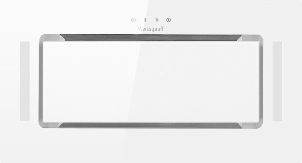 Вытяжка Weissgauff Blank 600 Touch White Glass