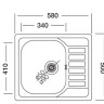 Кухонная мойка Kromevye Triton EC196