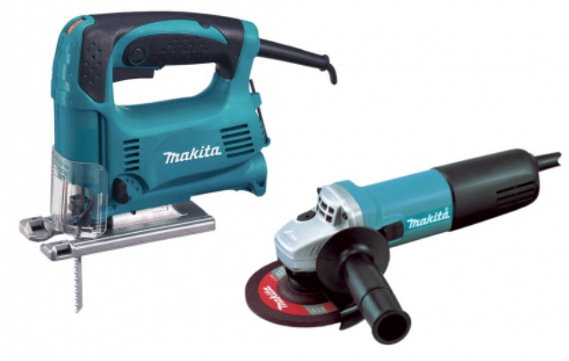 Набор электромонтажного инструмента Makita DK0116 (лобзик + болгарка)