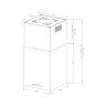 Вытяжка Korting KHA 45970 N Cube Вытяжка Korting KHA 45970 N Cube