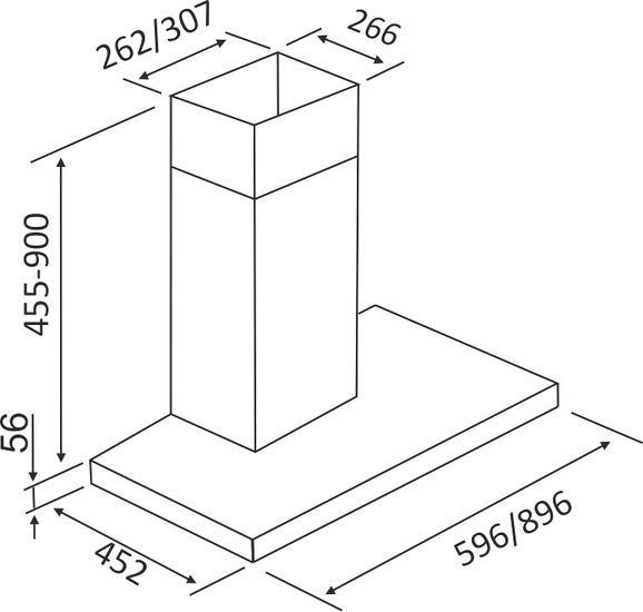Вытяжка ZorG Technology Quarta 750 60 BK