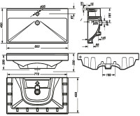 Умывальник SANITA LUXE Fest 80x45.5
