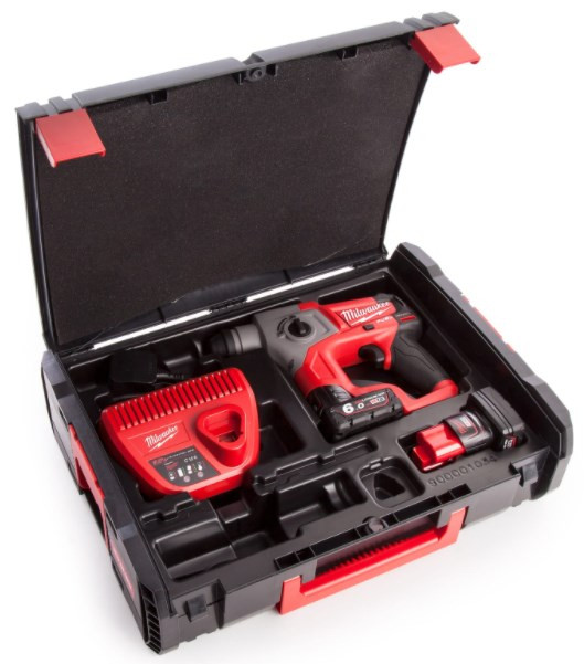 Перфоратор Milwaukee M12 CH-602X FUEL 4933451510 (с 2-мя АКБ, кейс)