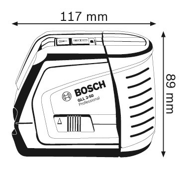 Призменный нивелир Bosch GLL 2-50 (с держателем BM 1 и приемником LR 2) [0601063103]