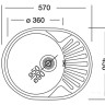 Кухонная мойка Kromevye EX 157 D