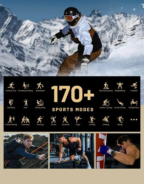 Умные часы Kospet Tank T3 Ultra (черный)