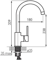 Смеситель Ferro Freya BFR41S (Песочный)
