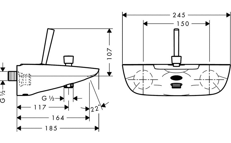 Смеситель Hansgrohe Pura Vida 15472400