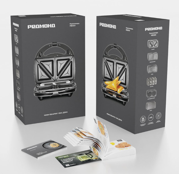 Многофункциональная сэндвичница Redmond MB1203