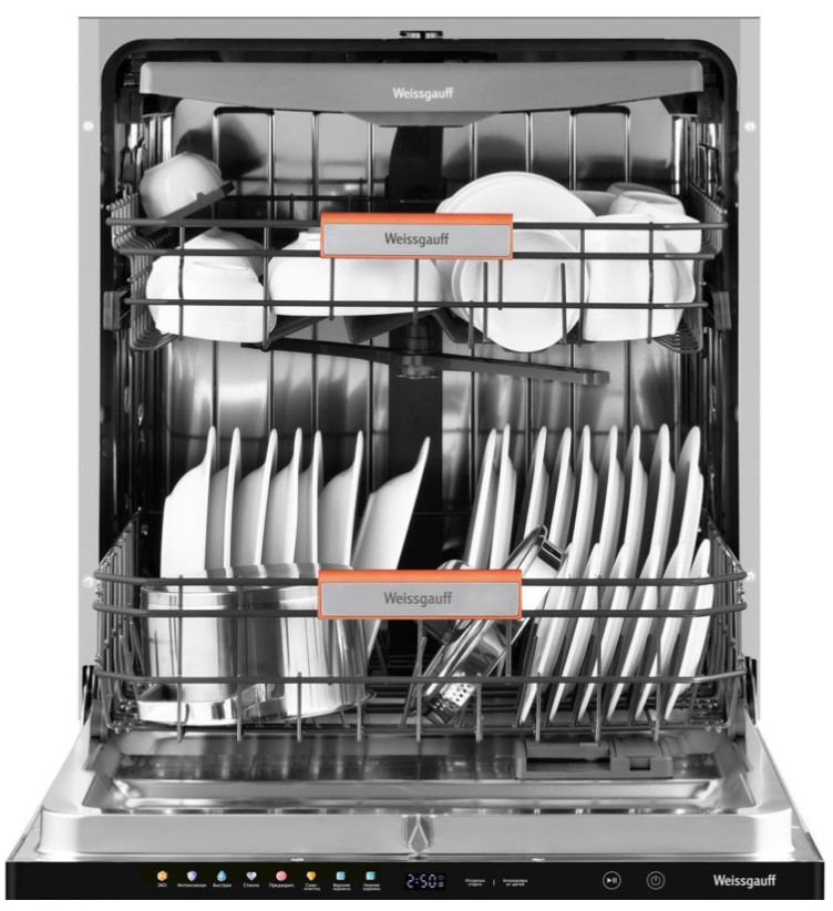 Посудомоечная машина Weissgauff BDW 6038 Touch Inverter Autoopen Infolight