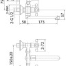 Смеситель Milardo Duplex DUPSB02M02