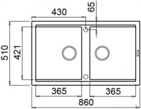 Кухонная мойка Elleci Best 450 Dove Grey K93