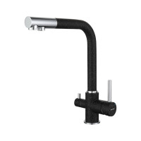 Смеситель GranFest Мрамор 3611 черный