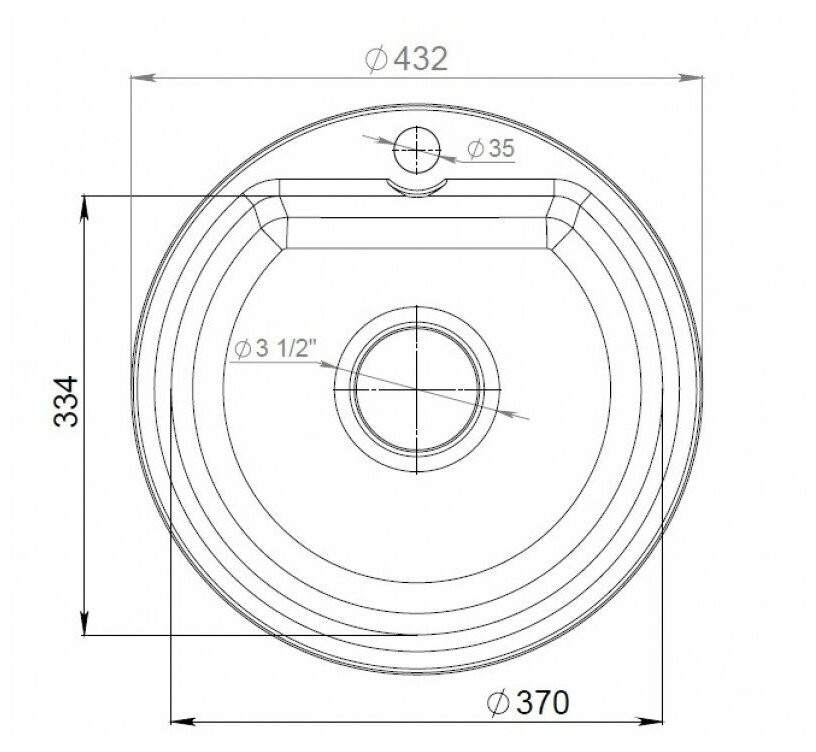 Кухонная мойка GranFest Smart GF-SM435 (Sand)