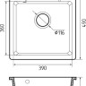 Кухонная мойка GranFest QUARZ GF-UR-245 (белый)