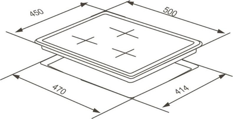 Варочная панель Zorg HAG45 FDW black