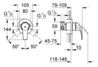 Смеситель Grohe BauCurve 124899