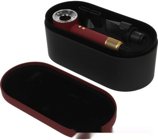 Фен Dyson HD16 Supersonic Nural Curly+Coily (евровилка, красный бархат/золотой)