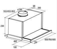 Вытяжка CATA TF 6600 Duralum 02010202